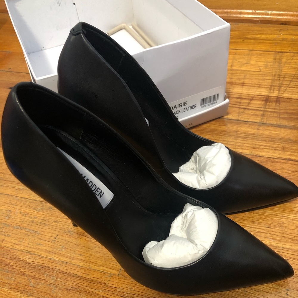 Steve Madden Daisie black leather